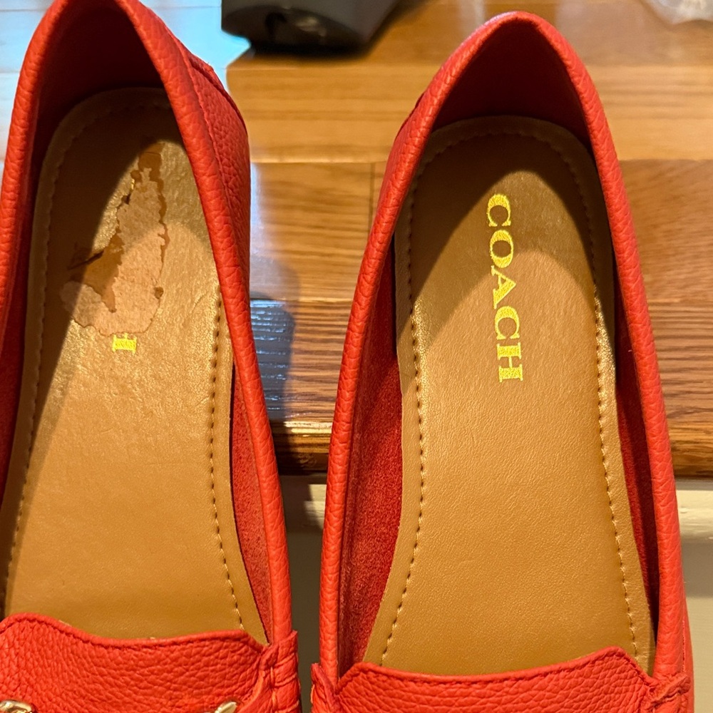 Coach bright orange woman Loafers - Picture 7 of 16